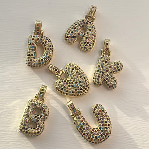 Coloured Bubble initial charm only